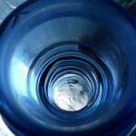 The interior of a blue insulator